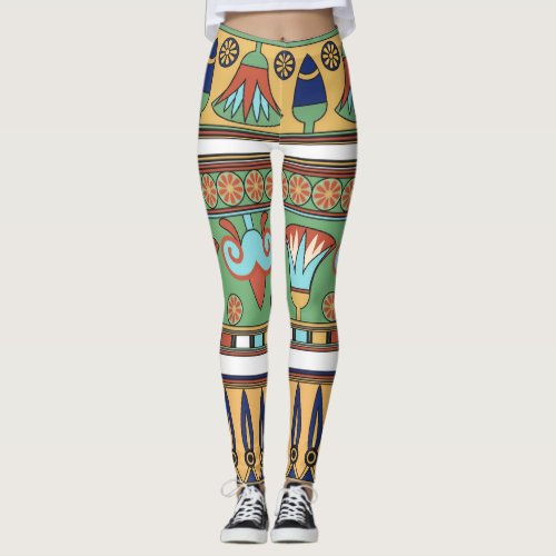 Egyptian Ornament Vintage Collection Leggings