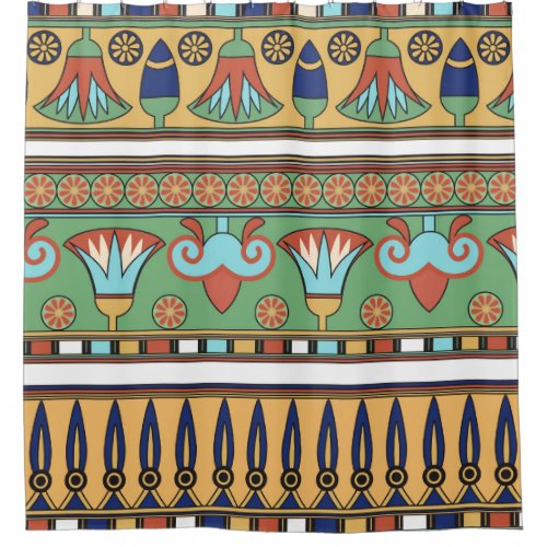 Egyptian Ornament Vintage Collection Shower Curtain