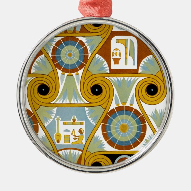 Egyptian Ornamnet #1 at Emporio Moffa Metal Ornament (Front)