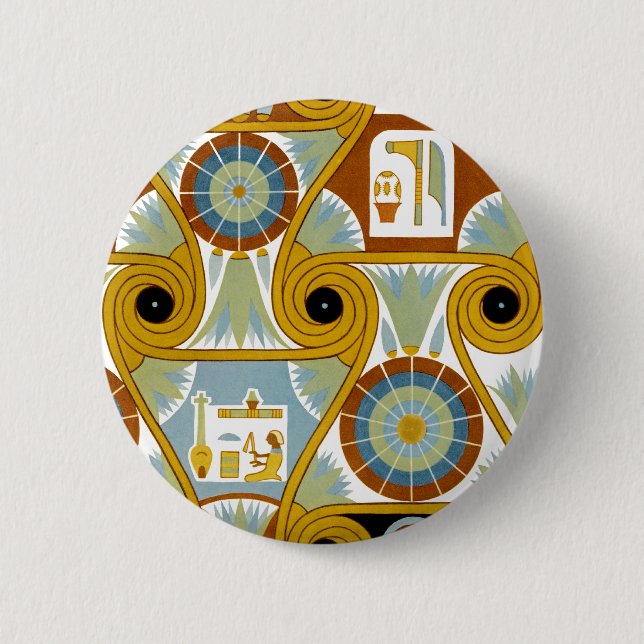 Egyptian Ornamnet #1 at Emporio Moffa Pinback Button (Front)