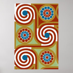 Egyptian Ornamnet #4 at Emporio Moffa Poster