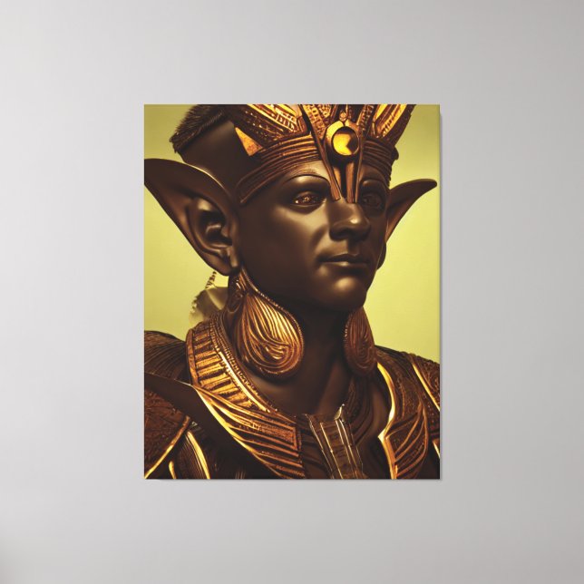 Egyptian Osiris Canvas Print (Front)