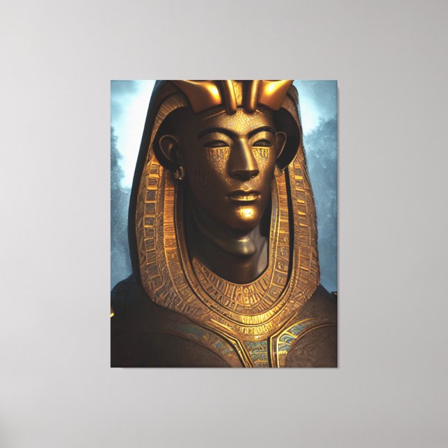 Egyptian Osiris Canvas Print (Front)