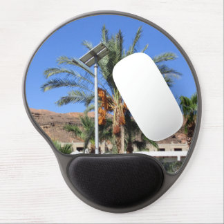 Egyptian palm trees gel mouse pad
