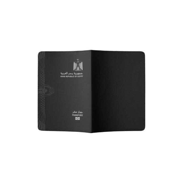 Egyptian Passport Holder - Right to Left (Opened)