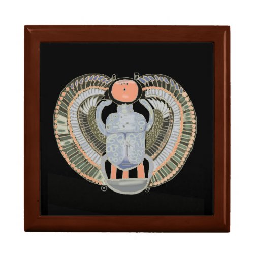 Egyptian Pastel Coloured Scarab Beetle  Gift Box