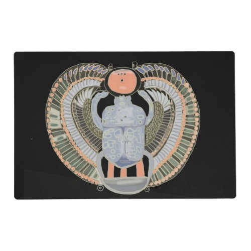 Egyptian Pastel Coloured Scarab Beetle  Placemat