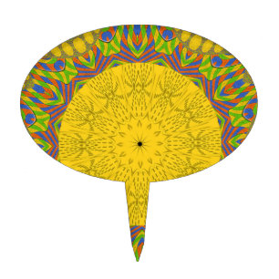 Egyptian Pattern Art Print Cake Topper