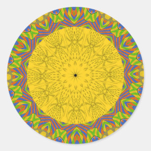 Egyptian Pattern Art Print Classic Round Sticker
