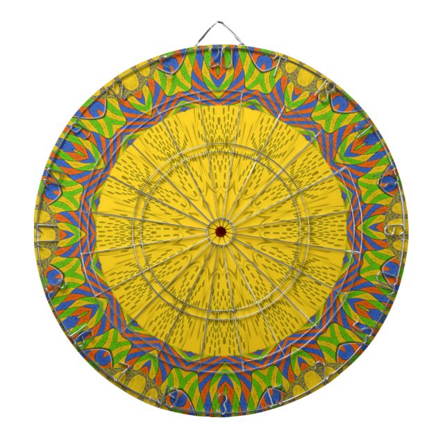Egyptian Pattern Art Print Dart Board (Front)