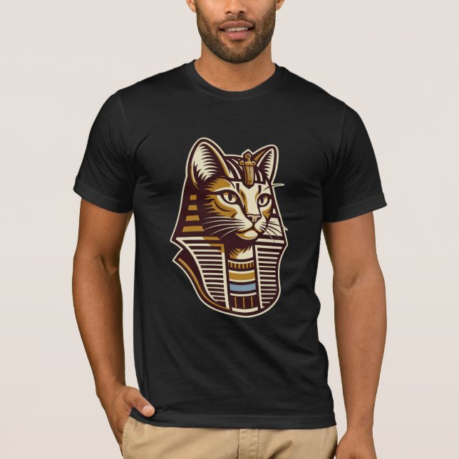 Egyptian Pharaoh Cat T-Shirt – Ancient Egypt Cat (Front)