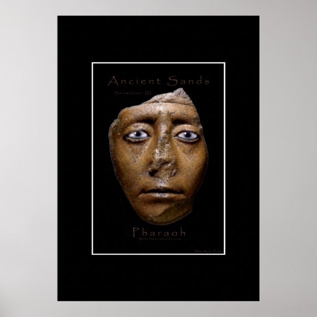 Egyptian Pharaoh Face Art Poster (Front)