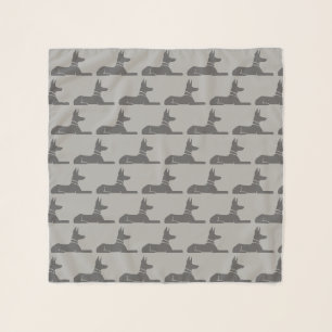 Egyptian Pharaoh Hounds Pattern Scarf