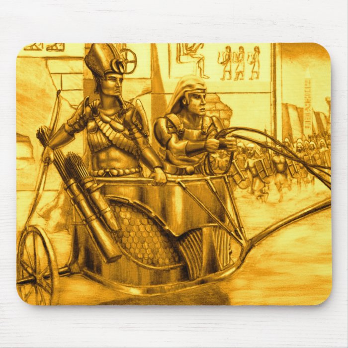 Egyptian Pharaoh in his Chariot Mousepads