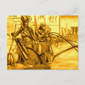 Egyptian Pharaoh in his Chariot Postcard