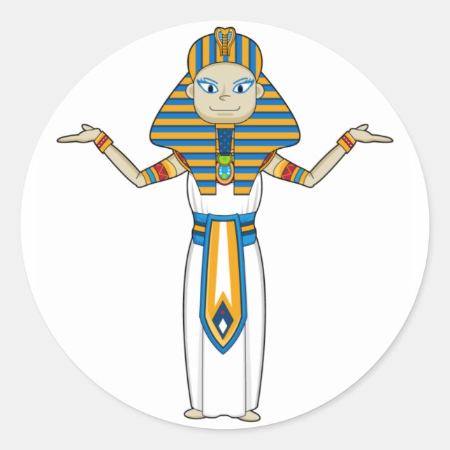 Egyptian Pharaoh King Sticker (Front)