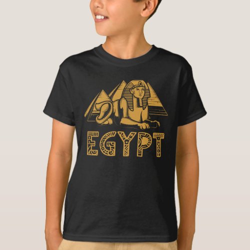 Egyptian Pharaoh Sphinx Pyramids Egypt T_Shirt