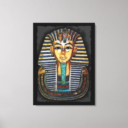 Egyptian Pharaoh Tutankhamen Art Study Canvas Print