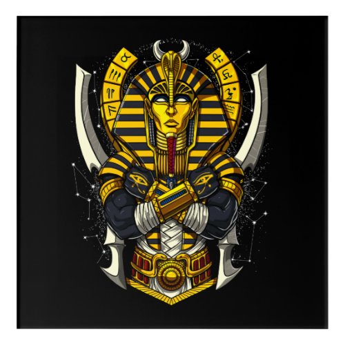 Egyptian Pharaoh Tutankhamun Ancient King Tut Acrylic Print