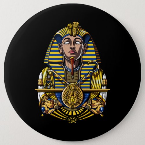 Egyptian Pharaoh Tutankhamun King Tut Button