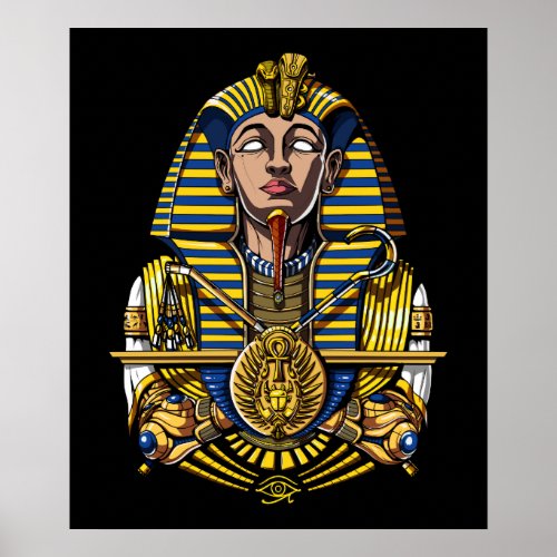 Egyptian Pharaoh Tutankhamun King Tut Poster