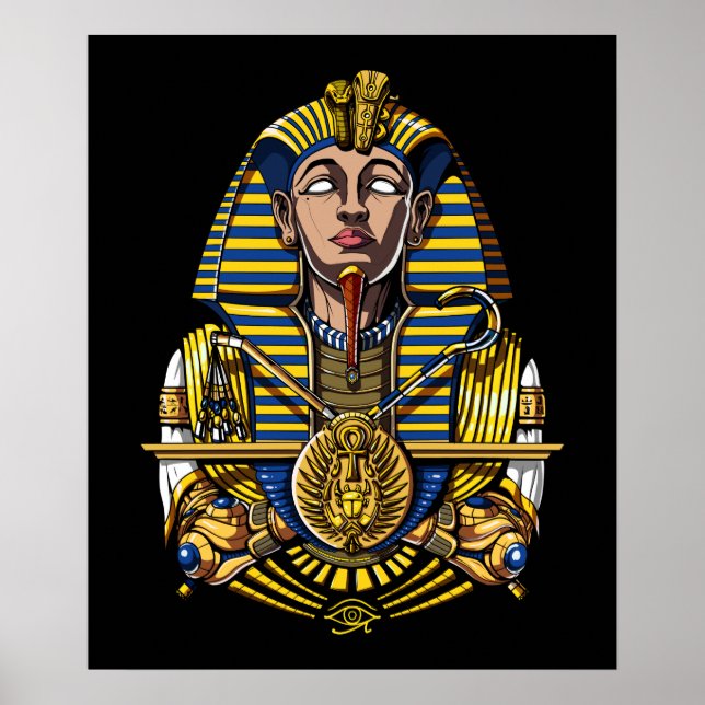 Egyptian Pharaoh Tutankhamun King Tut Poster (Front)