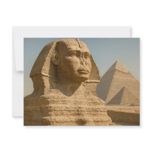 Egyptian Postcard Majestic Sphinx Guardian