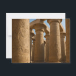 Egyptian Postcard Sacred Temple Hieroglyphs<br><div class="desc">Step into the mystique of ancient Egypt with this captivating postcard featuring sacred temple columns adorned with authentic hieroglyphic carvings and divine symbols. The stunning golden sandstone pillars reveal the power and spiritual essence of pharaonic architecture. Perfect for archaeology students, Egypt enthusiasts, and hieroglyphic lovers seeking authentic ancient civilization imagery....</div>