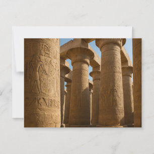 Egyptian Postcard Sacred Temple Hieroglyphs