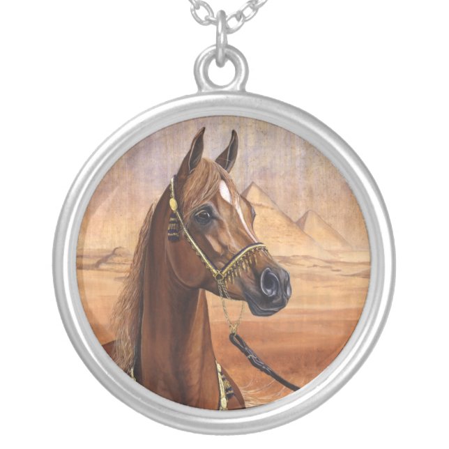 Egyptian Princess Arabian horse necklace (Front)