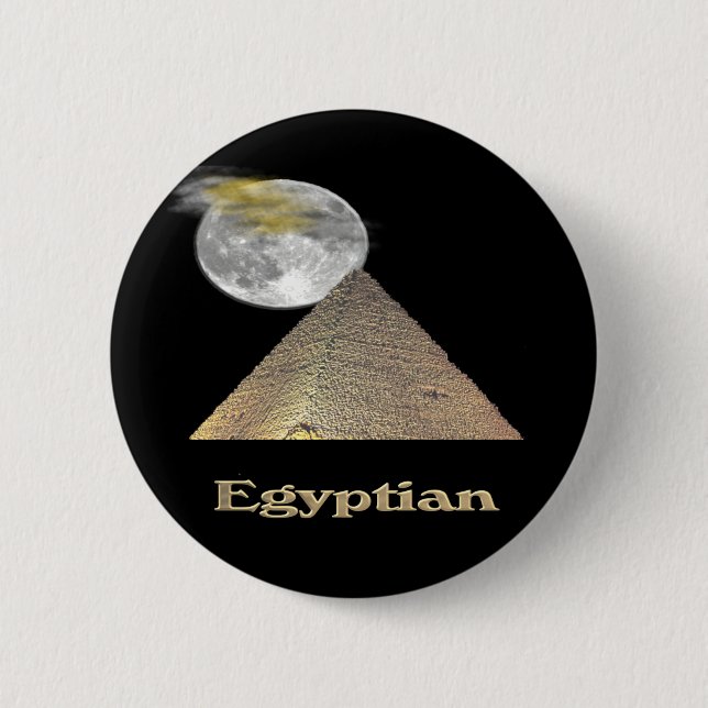 Egyptian pyramid  t-shirts and more button (Front)