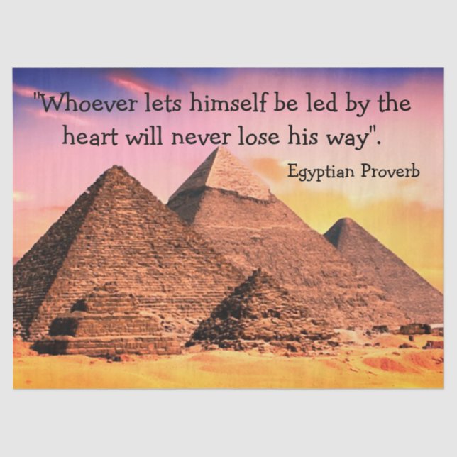 Egyptian Pyramid Tissue Paper (Front)