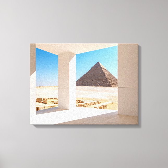 Egyptian pyramids ambient,desert canvas print (Front)