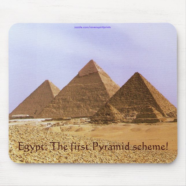 Egyptian Pyramids at Giza Business Humour Mousepad (Front)