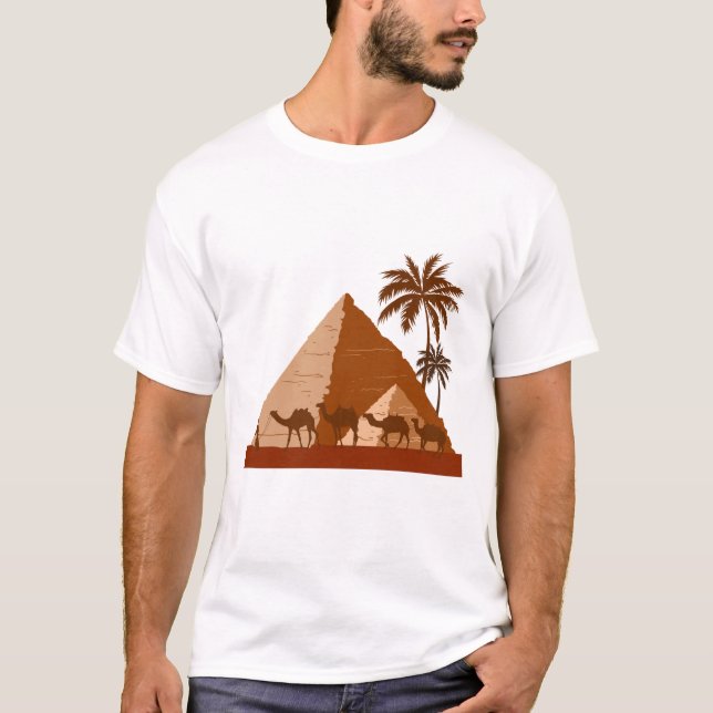 Egyptian pyramids Come & Visit Egypt Gift T-Shirt (Front)