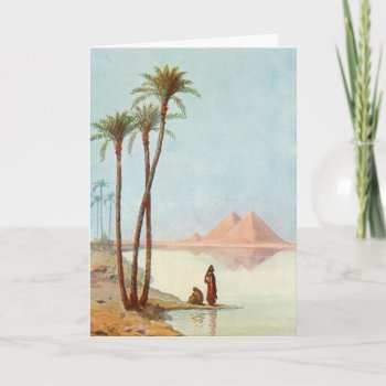 Egyptian Pyramids Congratulations Egypt Card by GoodThingsByGorge at Zazzle