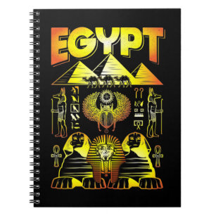 Egyptian Pyramids Egypt Pharaoh Camels Sphinx Notebook