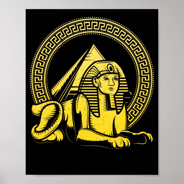 Egyptian Pyramids History Egypt Sphinx Poster (Front)