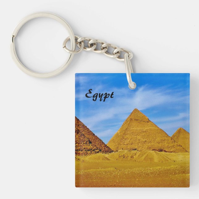 Egyptian Pyramids Keychain (Front)