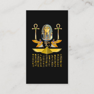 Egyptian Pyramids King Tut Pharaoh Tutankhamun Business Card