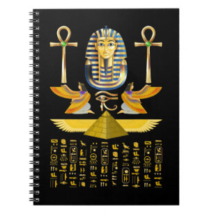 Egyptian Pyramids King Tut Pharaoh Tutankhamun Notebook