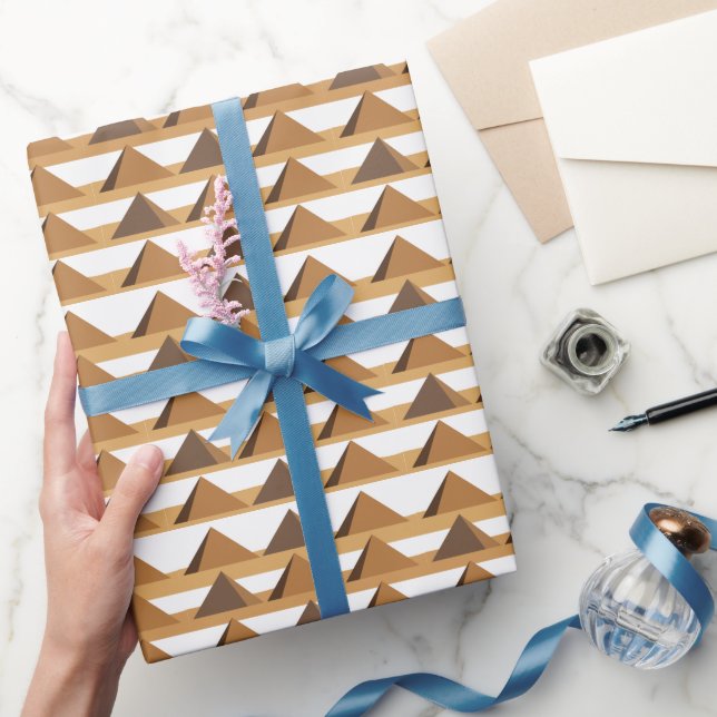 Egyptian Pyramids Pattern Wrapping Paper (Gifting)
