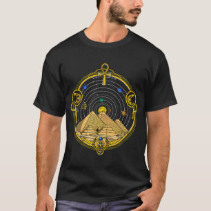 Egyptian Pyramids Solar System T-Shirt