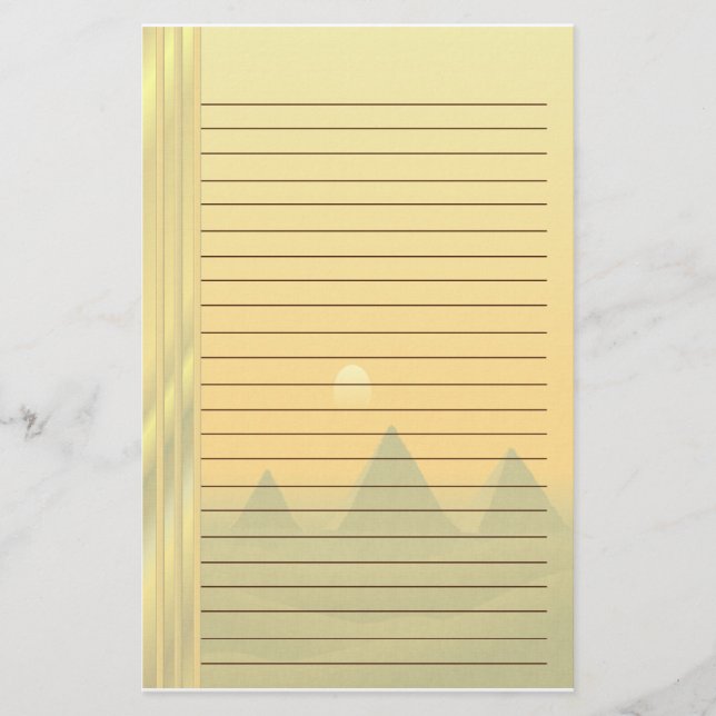 Egyptian Pyramids Stationery (Front)