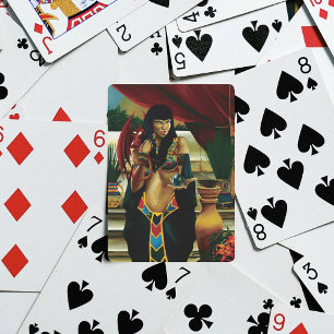 Egyptian Queen Cat Dragon Poker Cards