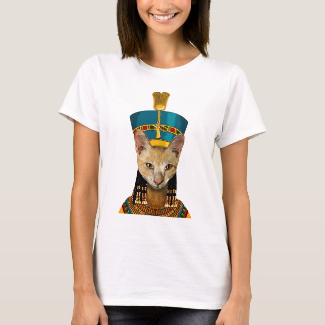 Egyptian Queen Cat T-Shirt (Front)