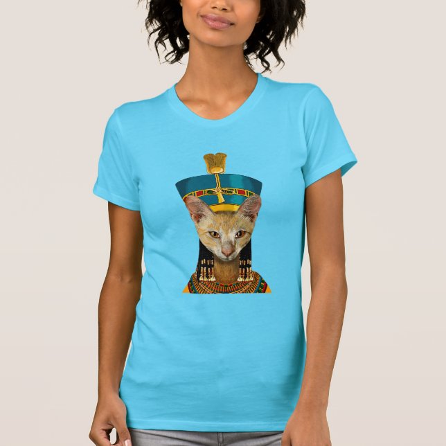 Egyptian Queen Cat T-Shirt (Front)