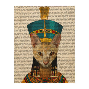 Egyptian Queen Cat Wood Wall Decor