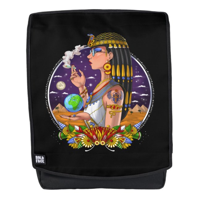 Egyptian Queen Cleopatra Backpack (Front)