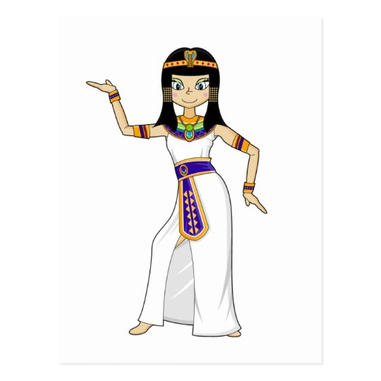 Egyptian Queen Cleopatra Dancing Postcard 